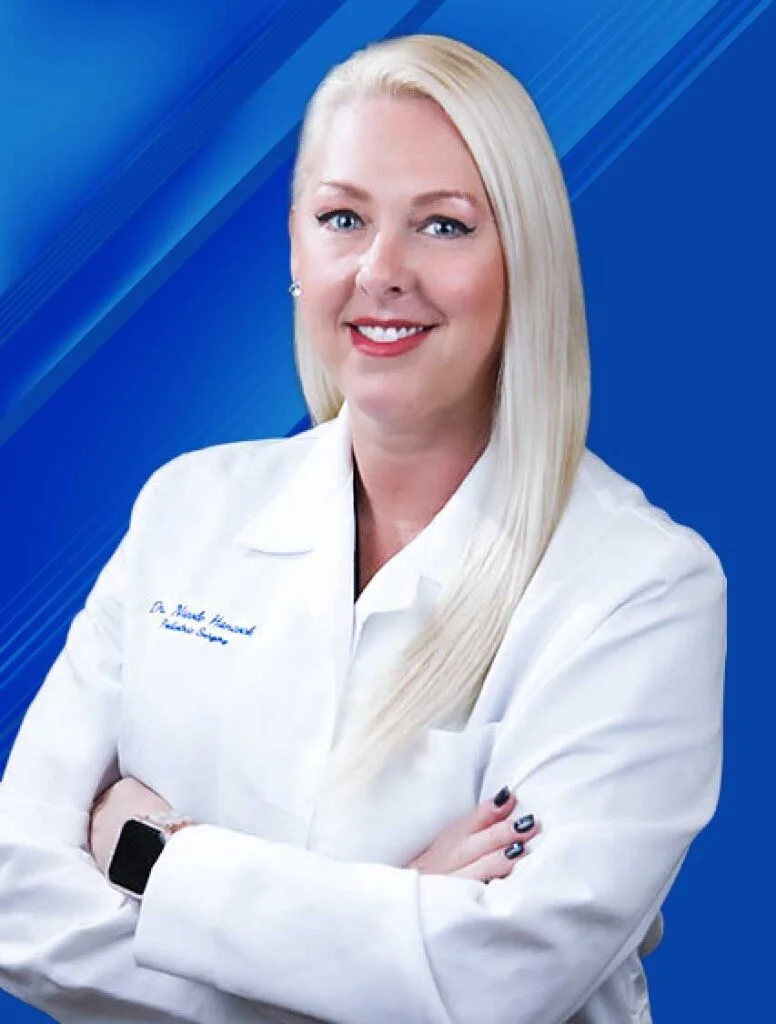 Dr. Nicole Hancock, DPM, in her professional medical office at Lakeside Foot & Ankle